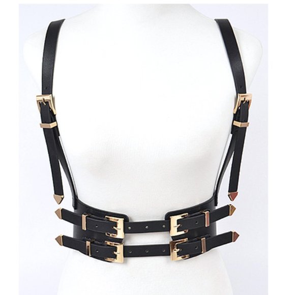 BNWT Plus Size Corset Harness Elastic Stretch Belt - Picture 1 of 4